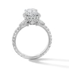 Thumbnail Image 3 of Enchanted Disney Cinderella 4.23 CT. T.W. Cushion Certified Lab-Grown Diamond Bridal Set in 14K White Gold (F/VS2)