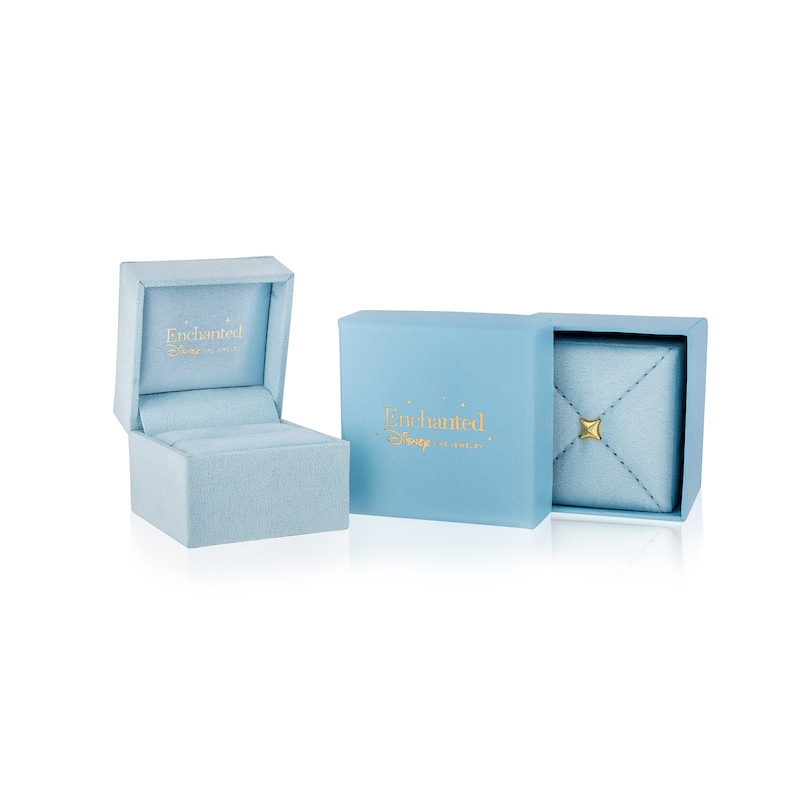 Main Image 7 of Enchanted Disney Cinderella 75th Anniversary 4-1/4 CT. T.W. Certified Lab-Grown Diamond Bridal Set in 14K White Gold