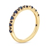 Thumbnail Image 2 of Vera Wang Love Collection Blue Sapphire Anniversary Band in 14K Gold