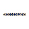 Thumbnail Image 3 of Vera Wang Love Collection Blue Sapphire Anniversary Band in 14K Gold