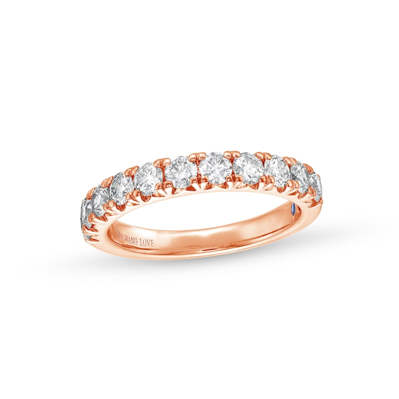 Main Image 1 of Vera Wang Love Collection 1 CT. T.W. Diamond Anniversary Band in 14K Rose Gold