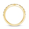 Thumbnail Image 3 of Vera Wang Love Collection Blue Sapphire and 1/15 CT. T.W. Diamond Contour Band in 14K Gold