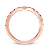 Thumbnail Image 3 of Vera Wang Love Collection Blue Sapphire and 1/15 CT. T.W. Diamond Contour Band in 14K Rose Gold