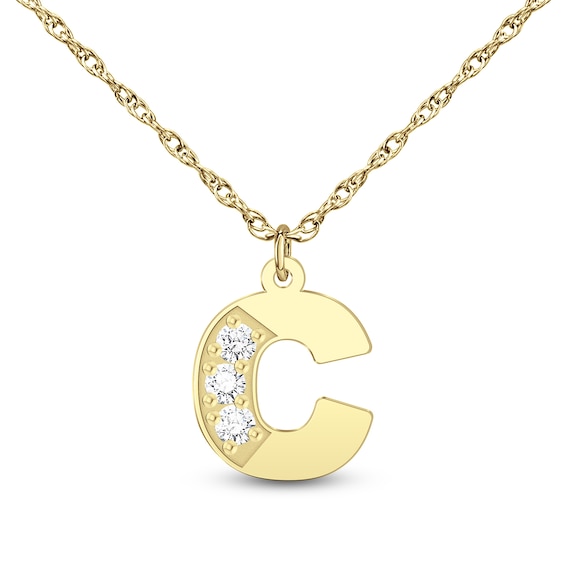 1/6 CT. T.w. Certified Lab-Grown Diamond Initial Pendant (F/Vs2) (1 Letter)