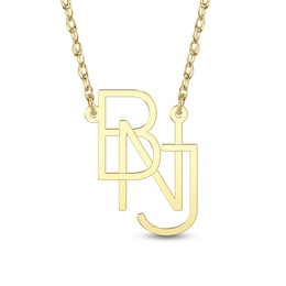 Modern Monogram Necklace (3 Initials)