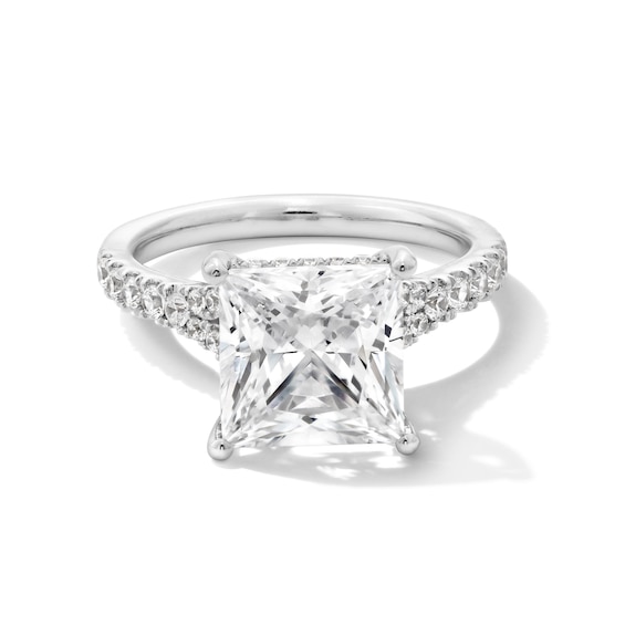 4-1/2 CT. T.w. Certified Princess-Cut Lab-Grown Diamond Engagement Ring in Platinum (F/Si2)
