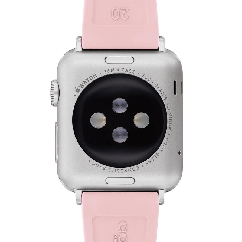 Main Image 3 of Ladies' Coach Apple Watch Straps Pink Interchangeable Replacement Band Smart Watch Attachment (Model: 14700297)
