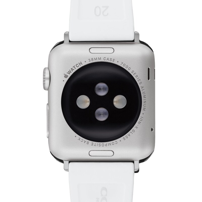Main Image 3 of Ladies' Coach Apple Watch Straps White Interchangeable Replacement Band Smart Watch Attachment (Model: 14700309)