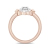 Thumbnail Image 3 of Enchanted Star Aurora 1/2 CT. T.W. Certified Lab-Grown Diamond Ring in Sterling Silver and 14K Rose Gold Plate (F/SI2)