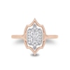 Thumbnail Image 4 of Enchanted Star Aurora 1/2 CT. T.W. Certified Lab-Grown Diamond Ring in Sterling Silver and 14K Rose Gold Plate (F/SI2)