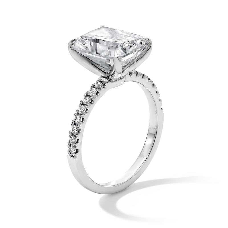 Main Image 2 of 4.23 CT. T.W. Radiant-Cut Certified Lab-Grown Diamond Engagement Ring in 14K White Gold (F/VS2)