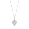 Thumbnail Image 1 of Enchanted Star Aurora 1/2 CT. T.W. Certified Lab-Grown Diamond Pendant in Two-Tone Sterling Silver (F/SI2) - 19"