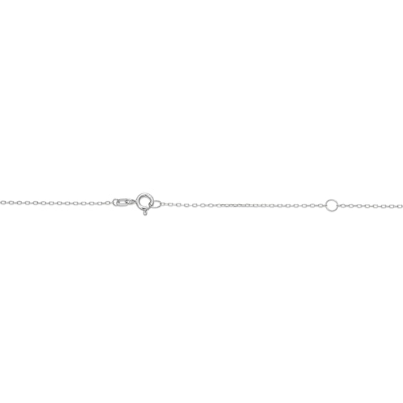 Emerald-Shaped Pink Lab-Created Opal and White Lab-Created Sapphire Necklace in Sterling Silver