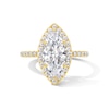 Thumbnail Image 1 of 3-1/2 CT. T.W. Marquise-Cut Certified Lab-Grown Diamond Frame Engagement Ring in 14K Gold (F/VS2)