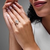 Thumbnail Image 2 of 3-1/2 CT. T.W. Marquise-Cut Certified Lab-Grown Diamond Frame Engagement Ring in 14K Gold (F/VS2)