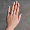 Thumbnail Image 2 of 3-3/8 CT. T.W. Marquise-Cut Certified Lab-Grown Diamond Engagement Ring with Crossover Shank in 14K Gold (F/VS2)