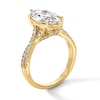 Thumbnail Image 2 of 3-3/8 CT. T.W. Marquise-Cut Certified Lab-Grown Diamond Engagement Ring with Crossover Shank in 14K Gold (F/VS2)