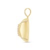 Thumbnail Image 3 of 1/4 CT. T.W. Certified Lab-Grown Diamond Football Necklace Charm in Sterling Silver with 24K Gold Vermeil (F/VS2)