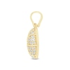 Thumbnail Image 3 of 3/4 CT. T.W. Certified Lab-Grown Diamond Basketball Necklace Charm in Sterling Silver with 24K Gold Vermeil (F/VS2)