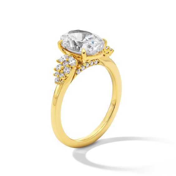 3-1/3 CT. T.w. Oval Certified Lab-Grown Diamond Engagement Ring in 14K Gold (F/Vs2)
