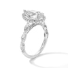 Thumbnail Image 3 of 4 CT. T.W. Pear-Shaped Certified Lab-Grown Diamond Frame Engagement Ring in 14K White Gold (F/VS2)