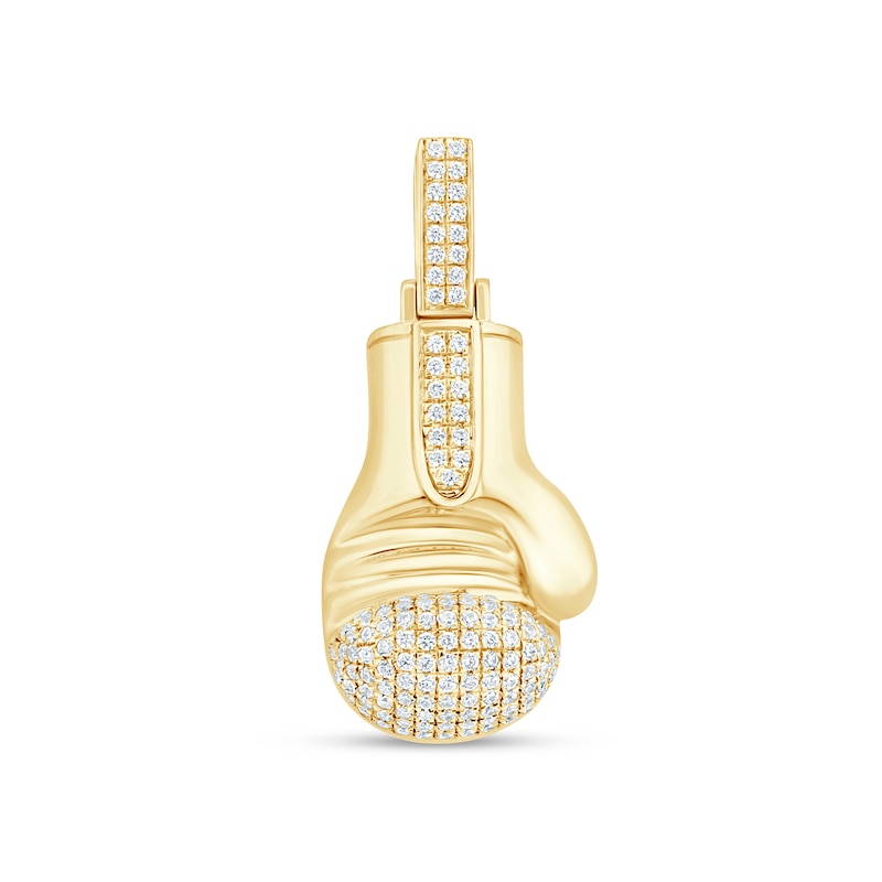 Main Image 1 of 3/8 CT. T.W. Certified Lab-Grown Diamond Boxing Glove Charm in Sterling Silver with 24K Gold Vermeil (F/VS2)