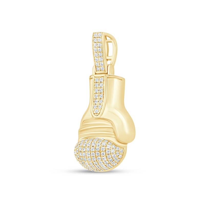 Main Image 2 of 3/8 CT. T.W. Certified Lab-Grown Diamond Boxing Glove Charm in Sterling Silver with 24K Gold Vermeil (F/VS2)