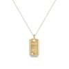 Thumbnail Image 1 of 1/3 CT. T.W. Diamond Cushion-Shaped Necklace Charm in Sterling Silver with 14K Gold Plate