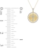 Thumbnail Image 2 of 1 CT. T.W. Diamond Flared Cross Medallion Necklace Charm in Sterling Silver with 14K Gold Plate