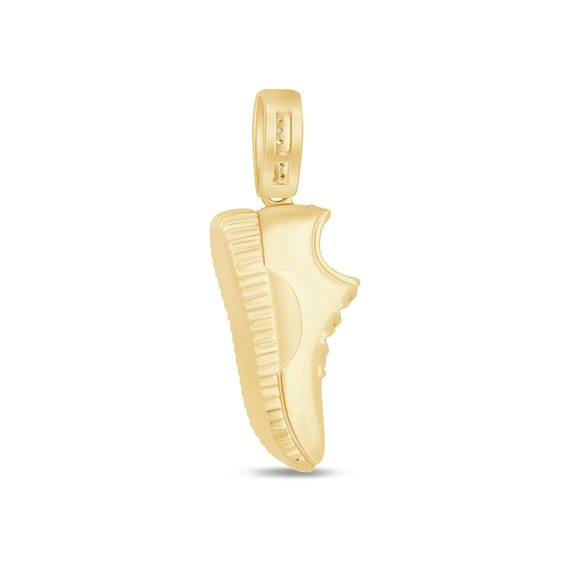 1/3 CT. T.w. Certified Lab-Grown Diamond Sneaker Necklace Charm in Sterling Silver with 24K Gold Vermeil (F/Vs2)