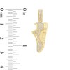 Thumbnail Image 4 of 1/3 CT. T.W. Certified Lab-Grown Diamond Sneaker Necklace Charm in Sterling Silver with 24K Gold Vermeil (F/VS2)