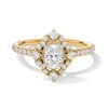 Thumbnail Image 1 of 7/8 CT. T.W. Oval Diamond Frame Engagement Ring in 14K Gold