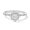 Thumbnail Image 1 of 3/4 CT. T.W. Diamond Starburst Frame Engagement Ring in 14K White Gold