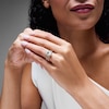 Thumbnail Image 2 of 5 CT. T.W. Oval Certified Lab-Grown Diamond Bridal Set in 14K Gold (F/VS2)