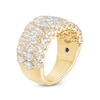 Thumbnail Image 2 of Vera Wang Love Collection 3 CT. T.W. Marquise and Pear-Shaped Certified Diamond Multi-Row Band in 14K Gold (I/SI2)