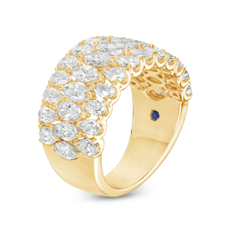 Main Image 2 of Vera Wang Love Collection 3 CT. T.W. Marquise and Pear-Shaped Certified Diamond Multi-Row Band in 14K Gold (I/SI2)