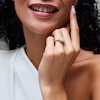Thumbnail Image 2 of 4-1/2 CT. T.W. Asscher-Cut Certified Lab-Grown Diamond Frame Engagement Ring in 14K Yellow Gold (F/VS2)