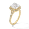Thumbnail Image 2 of 4-1/2 CT. T.W. Asscher-Cut Certified Lab-Grown Diamond Frame Engagement Ring in 14K Yellow Gold (F/VS2)