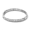 Thumbnail Image 1 of 1/4 CT. T.W. Diamond Link Bracelet in Solid Stainless Steel - 8.5”