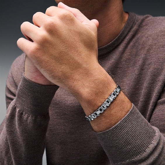 1/4 CT. T.w. Diamond Link Bracelet in Solid Stainless Steel - 8.5”