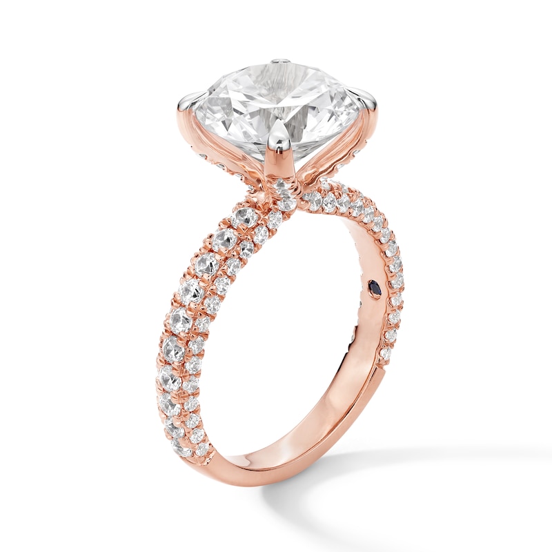 Main Image 2 of Vera Wang Love Collection 4-7/8 CT. T.W. Certified Lab-Grown Diamond Engagement Ring in 14K Rose Gold (F/VS2)
