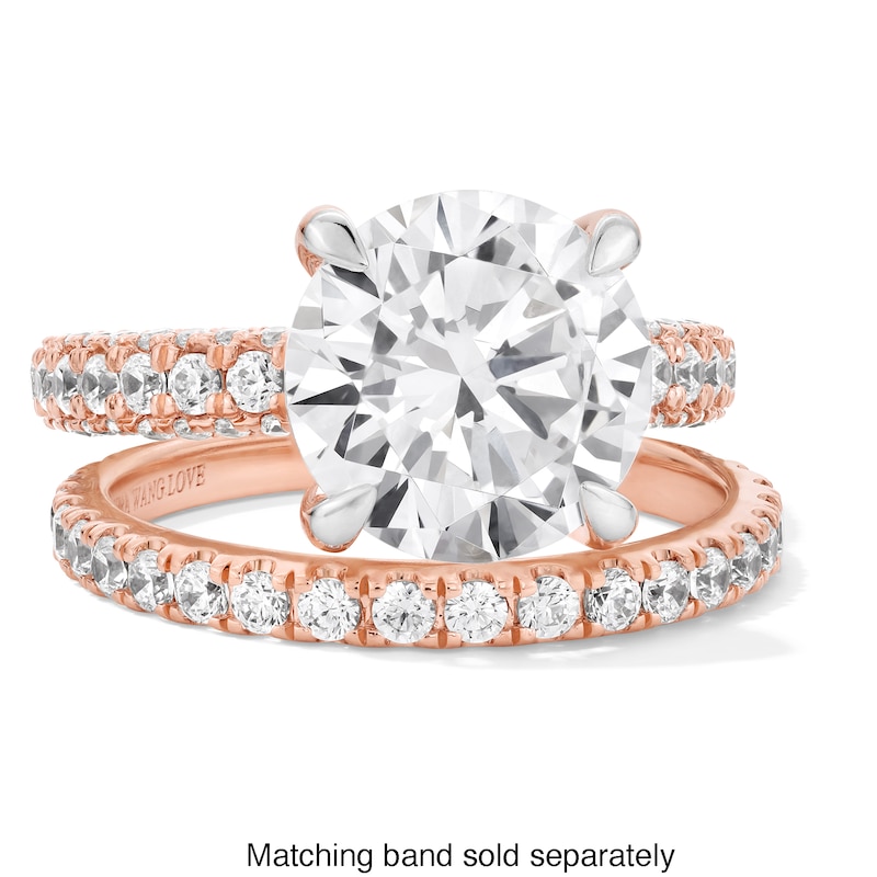 Main Image 3 of Vera Wang Love Collection 4-7/8 CT. T.W. Certified Lab-Grown Diamond Engagement Ring in 14K Rose Gold (F/VS2)
