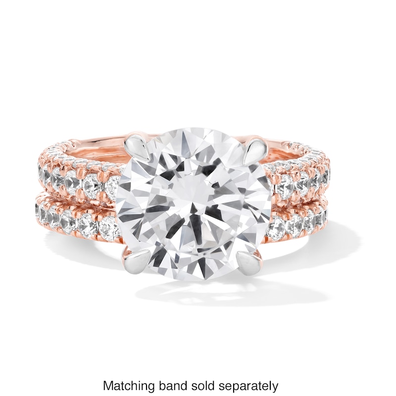 Main Image 4 of Vera Wang Love Collection 4-7/8 CT. T.W. Certified Lab-Grown Diamond Engagement Ring in 14K Rose Gold (F/VS2)