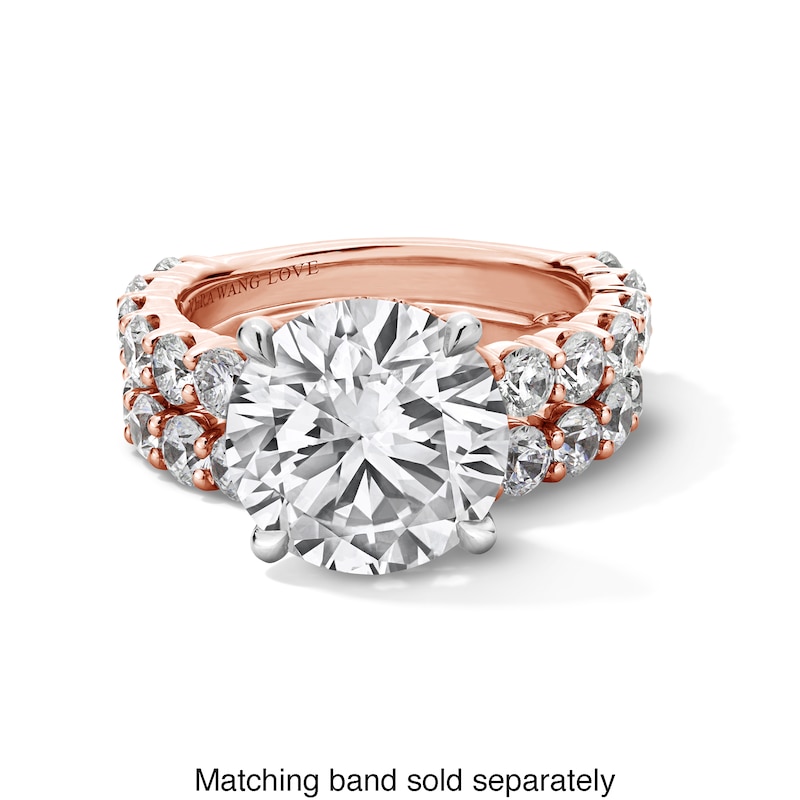 Main Image 4 of Vera Wang Love Collection 6-1/2 CT. T.W. Certified Lab-Grown Diamond Engagement Ring in 14K Rose Gold (F/VS2)