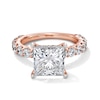 Thumbnail Image 1 of Vera Wang Love Collection 5-1/2 CT. T.W. Princess-Cut Certified Lab-Grown Diamond Ring in 14K Rose Gold (F/VS2)