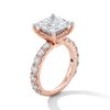 Thumbnail Image 2 of Vera Wang Love Collection 5-1/2 CT. T.W. Princess-Cut Certified Lab-Grown Diamond Ring in 14K Rose Gold (F/VS2)