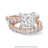 Thumbnail Image 3 of Vera Wang Love Collection 5-1/2 CT. T.W. Princess-Cut Certified Lab-Grown Diamond Ring in 14K Rose Gold (F/VS2)