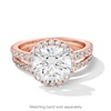 Thumbnail Image 4 of Vera Wang Love Collection 3-3/4 CT. T.W. Certified Lab-Grown Diamond Frame Engagement Ring in 14K Rose Gold (F/VS2)