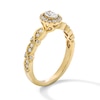 Thumbnail Image 3 of 1/2 CT. T.W. Oval Certified Lab-Grown Diamond Frame Promise Ring in 10K Gold (F/SI2)