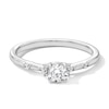 Thumbnail Image 1 of 3/8 CT. T.W. Certified Lab-Grown Diamond Promise Ring in Sterling Silver (F/SI2)
